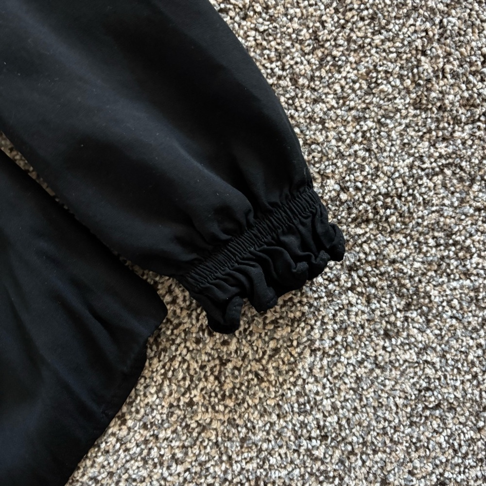 Time and Tru Black Square-Neck Maternity Button-Front Blouse Size Small - Picture 5 of 6